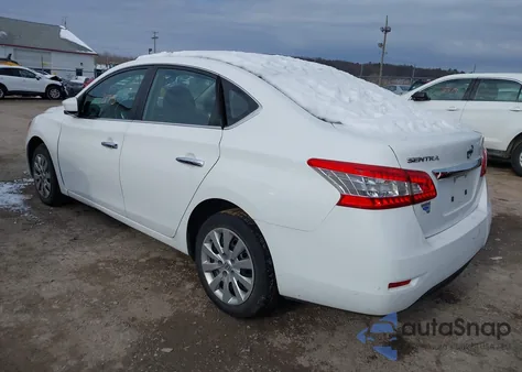 2015 Nissan Sentra Fe+ S/S/Sl/Sr/Sv z USA, uszkodzony, nr VIN 3N1AB7AP2FY259965